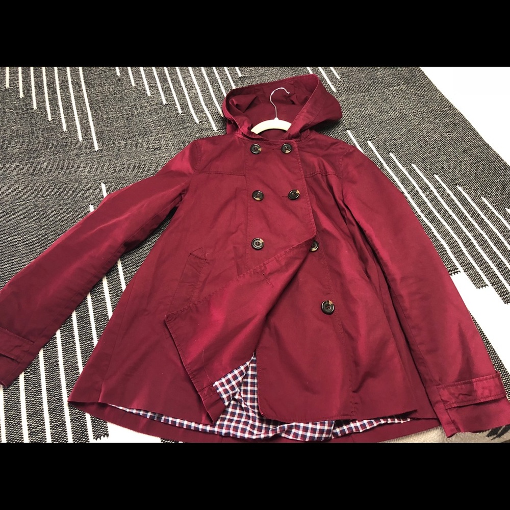 Dark Red Medium Raincoat